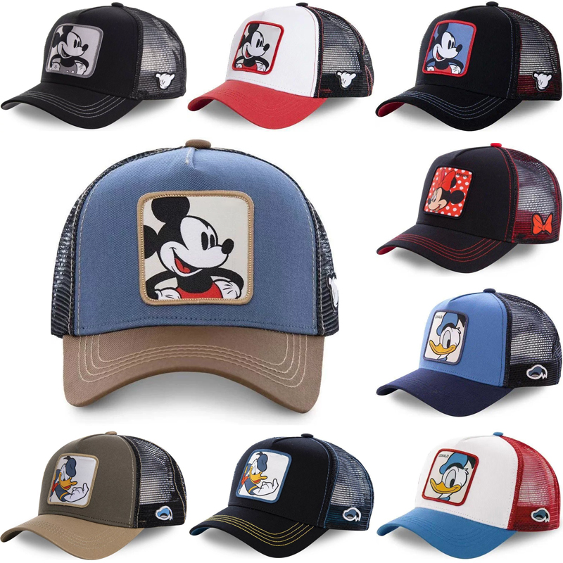 Street Fashion Hats - Kawaii Mickey Trucker Cap Mesh Back