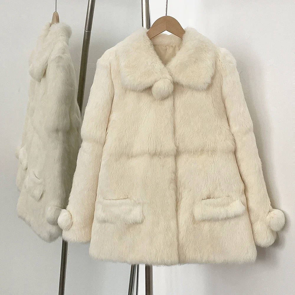 Street Fashion Store - 2025 Real Fur Jacket Women Outerwear