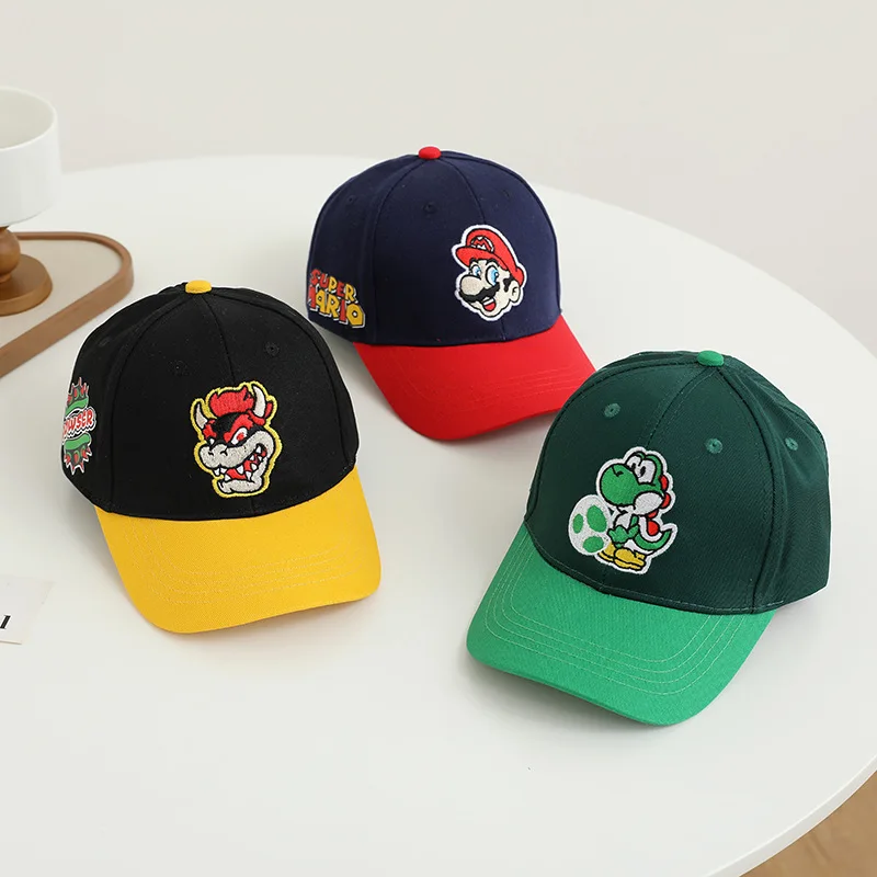 Street Fashion Hats - Peripheral Marios Baseball Caps Figure Bowser