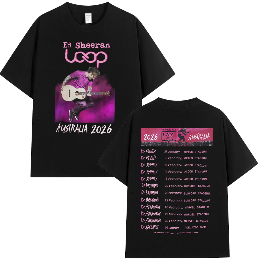 Street Fashion Australia - Ed Sheeran Loop Tour Australia 2026