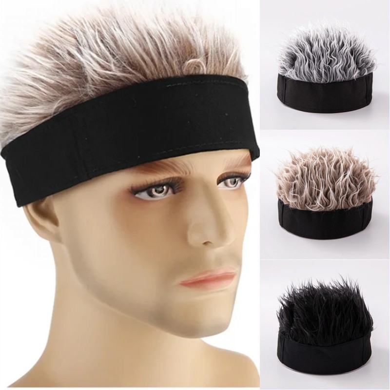 Street Fashion Hats - Synthetic Wig Short Hair Beanie Cap