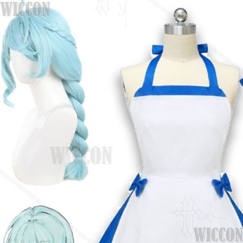 Japanese Street Fashion Female - Blue Character Dress Zeno Summer After