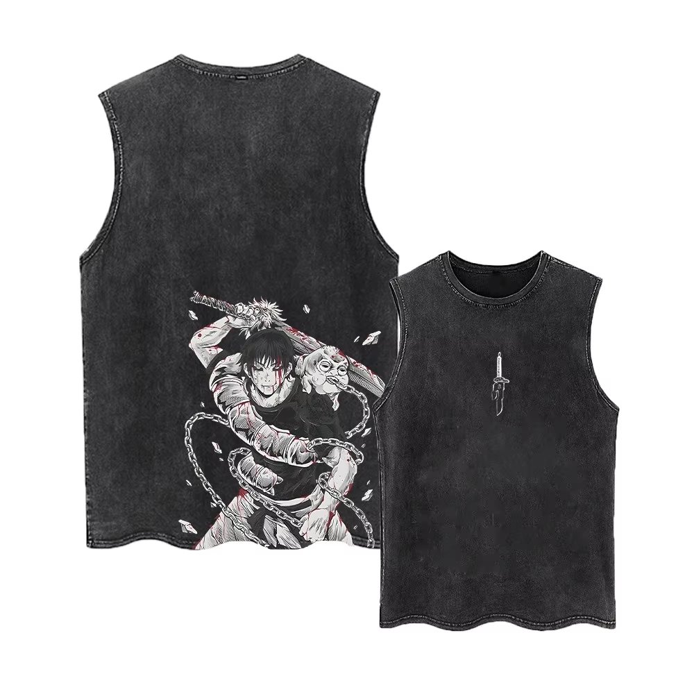 Street Fashion Hats - 2026 Jujutsu Kaisen Summer Gym Vest