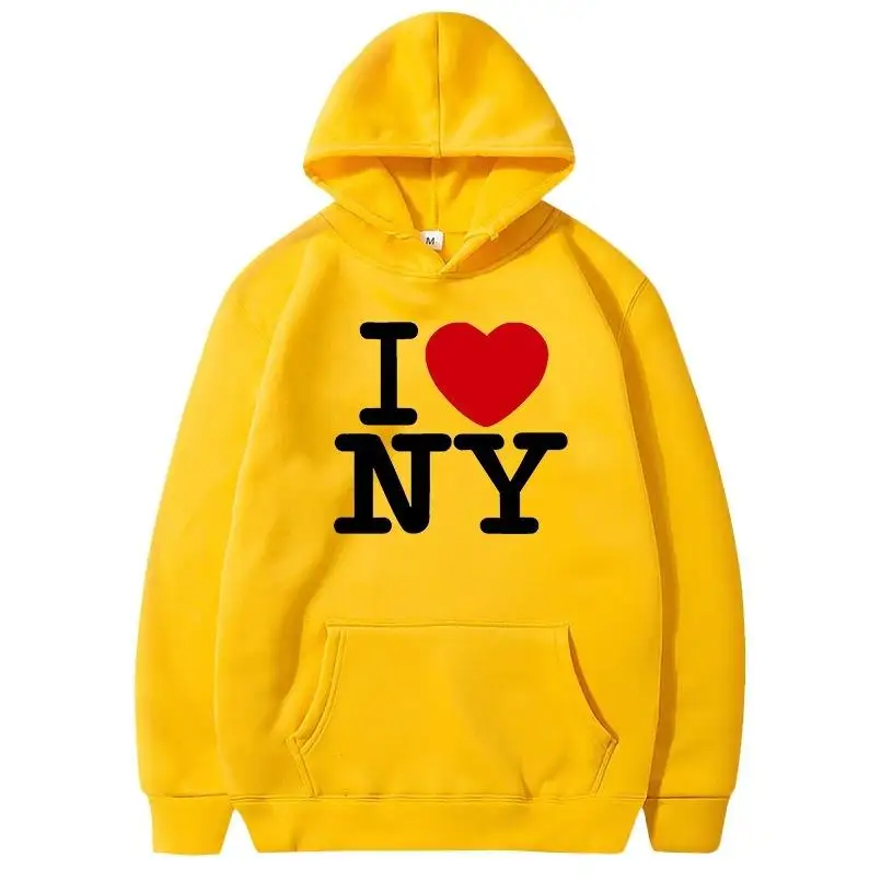 I Love New York Pritned Hoodie - Street Fashion Of New York 评论和价格