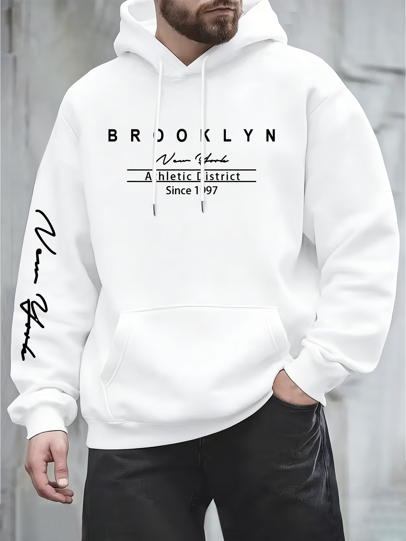 Urban fashion men's hoodie on  - Street Fashion Of New York 评论和价格