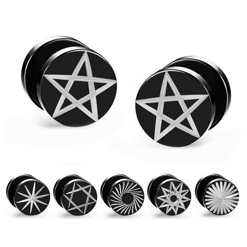 1 piece Street pop Punk Women  - Street Fashion Earrings 评论和价格