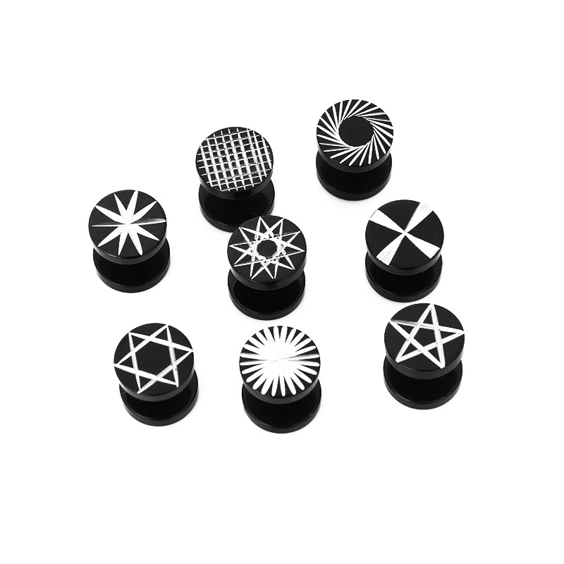 1 piece Street pop Punk Women  - Street Fashion Earrings 评论和价格
