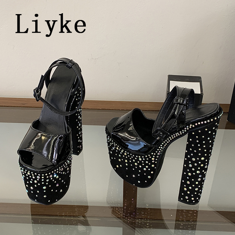 Liyke Fashion Crystal Rhinesto - Street Fashion Women 评论和价格