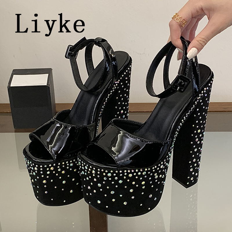 Liyke Fashion Crystal Rhinesto - Street Fashion Women 评论和价格