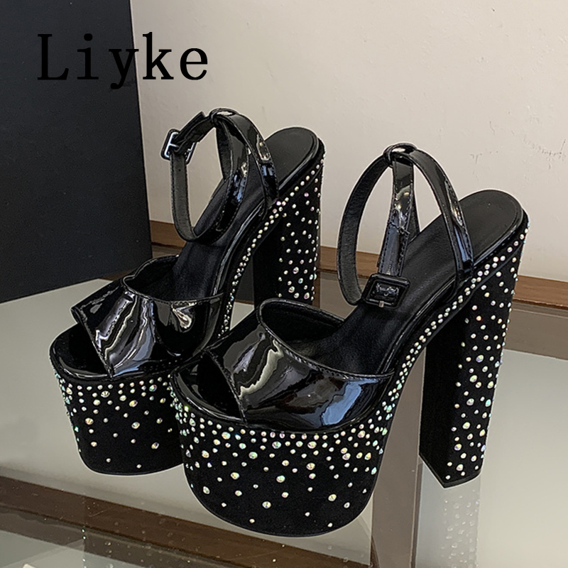 Liyke Fashion Crystal Rhinesto - Street Fashion Women 评论和价格