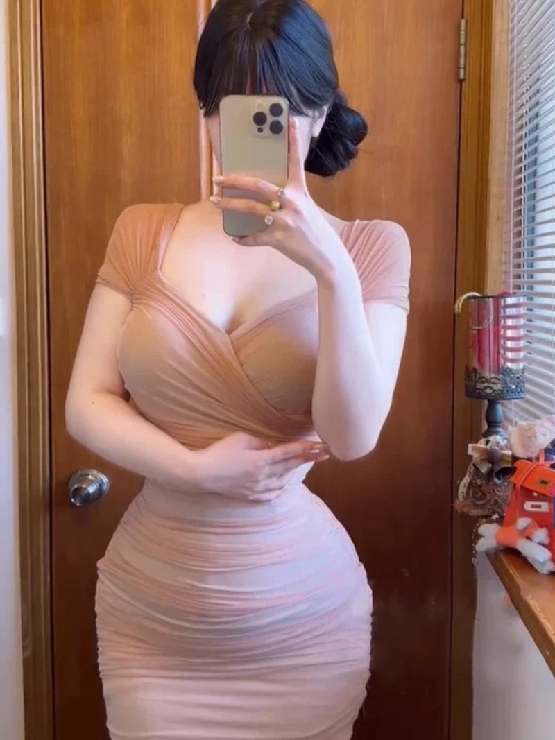 Sexy Mesh Ruched Mini Dress Wo - Japanese Street Fashion Female 评论和价格