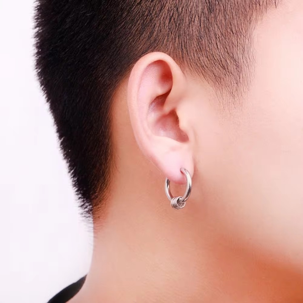New Simple Men and Women Fashi - Street Fashion Earrings 评论和价格