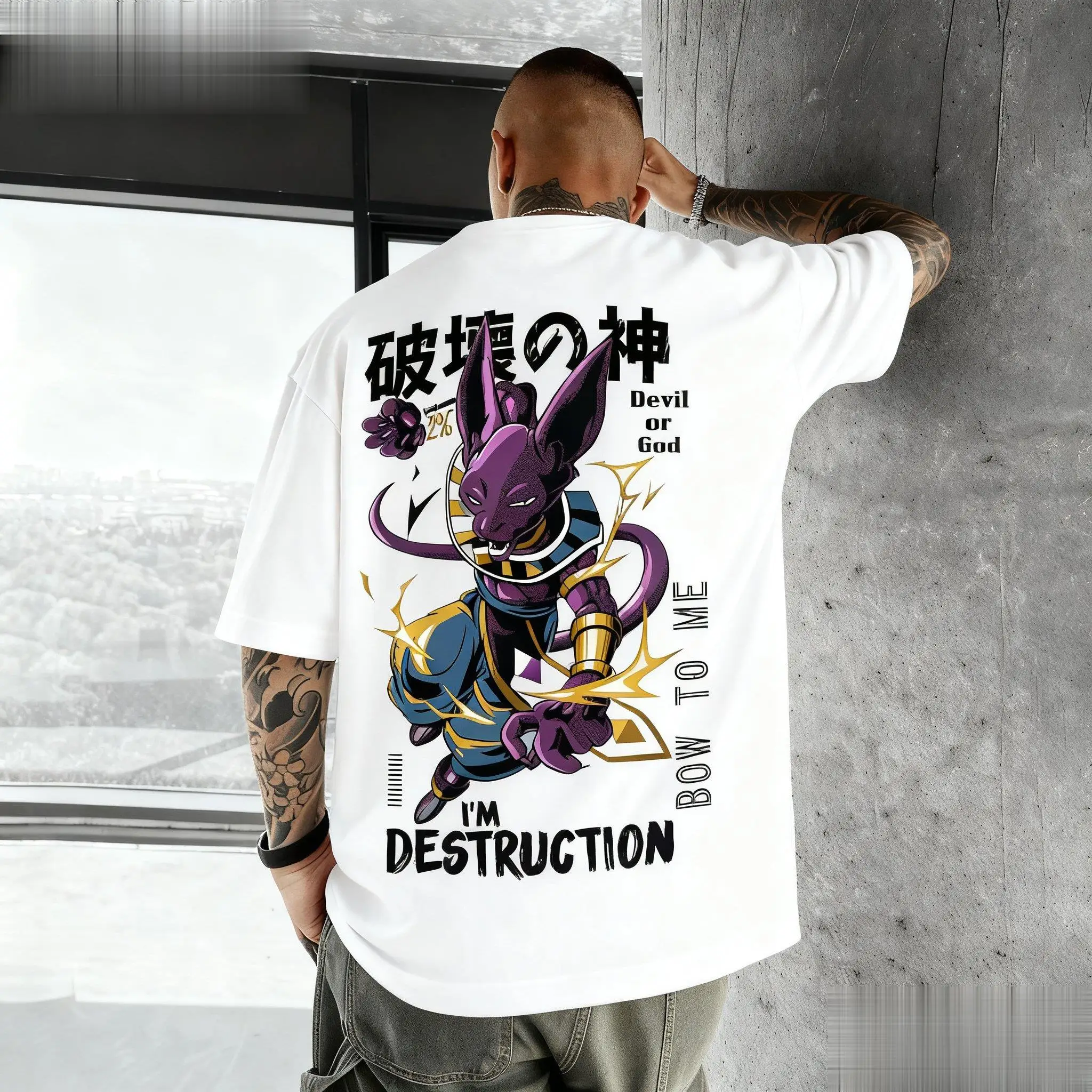 Dragon Ball Beerus Anime Graph - Street Fashion Hats 评论和价格
