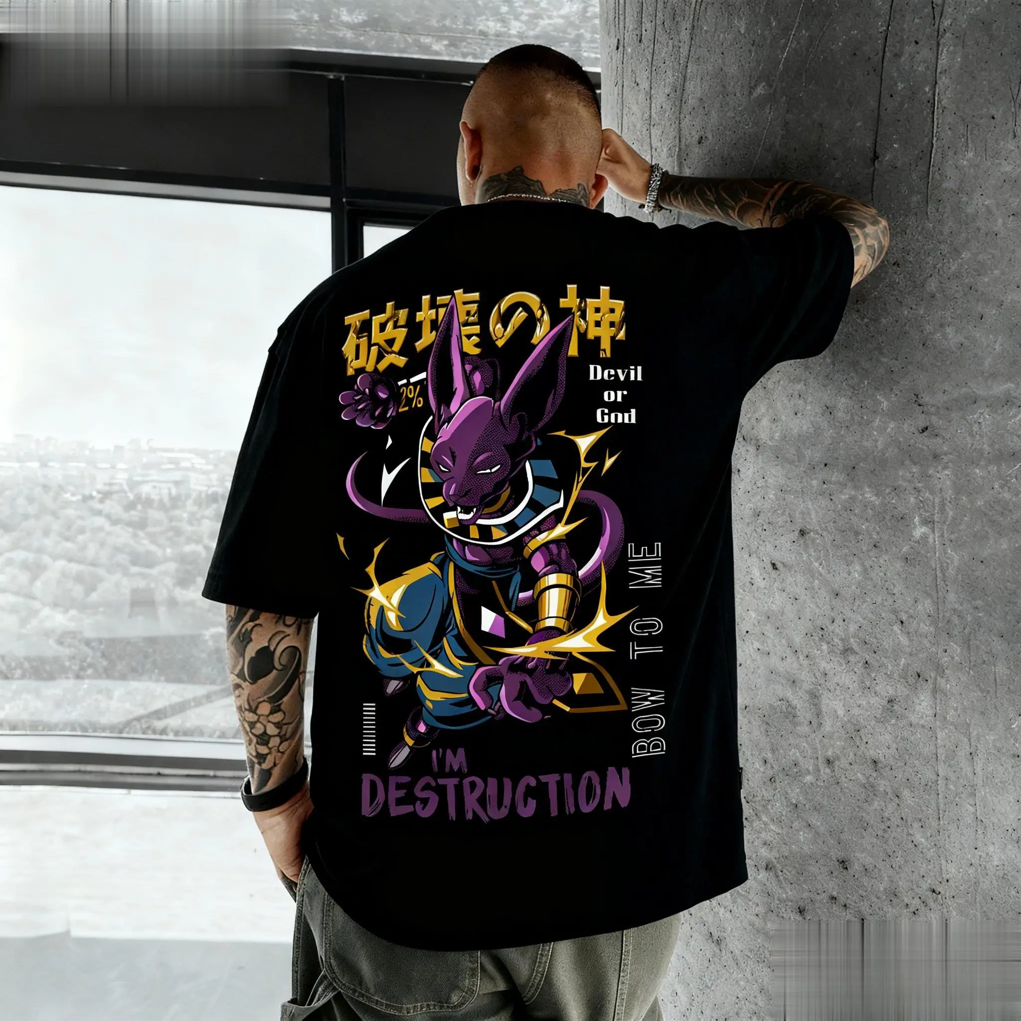 Dragon Ball Beerus Anime Graph - Street Fashion Hats 评论和价格