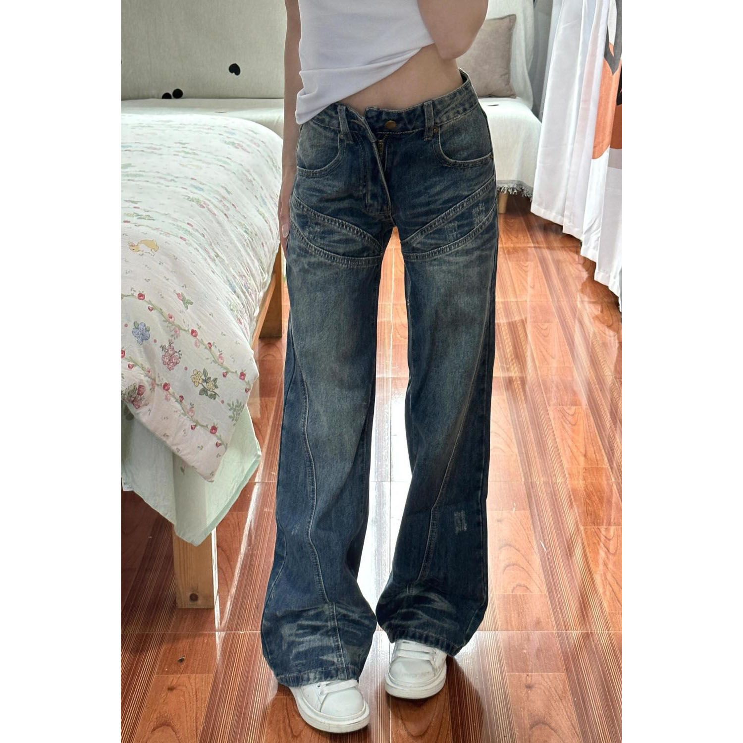 Girls Jeans Japanese Vintage C - Japanese Street Fashion Female 评论和价格