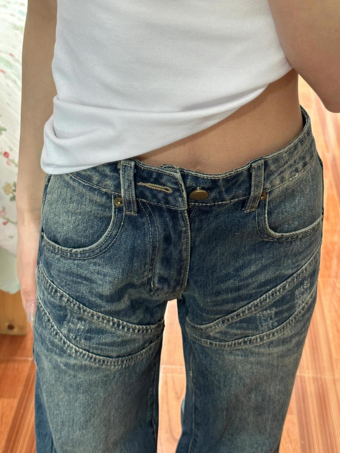Girls Jeans Japanese Vintage C - Japanese Street Fashion Female 评论和价格