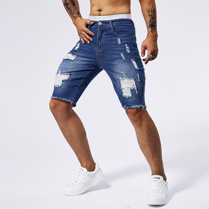 2025 Summer New Men's Ripped D - Street Fashion Men 2025 评论和价格