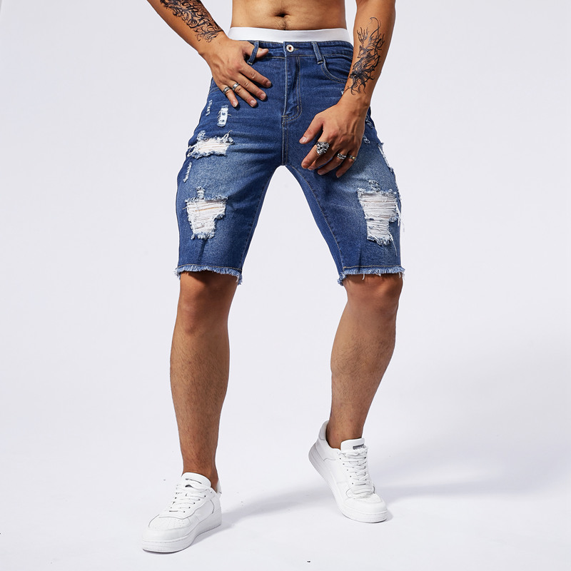 2025 Summer New Men's Ripped D - Street Fashion Men 2025 评论和价格