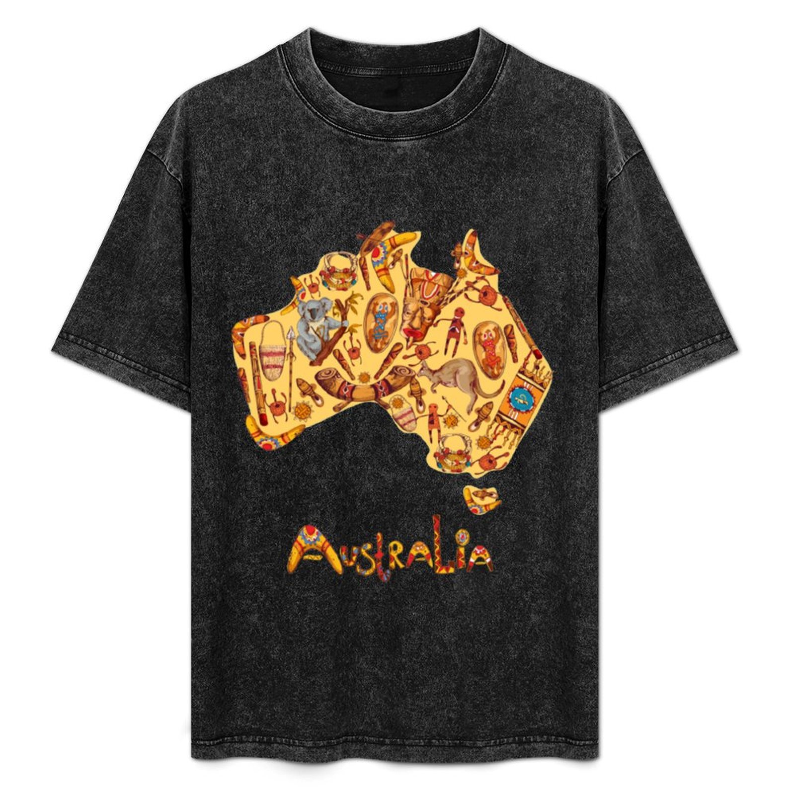 Aboriginal Flag Aboriginal Map - Street Fashion Australia 评论和价格