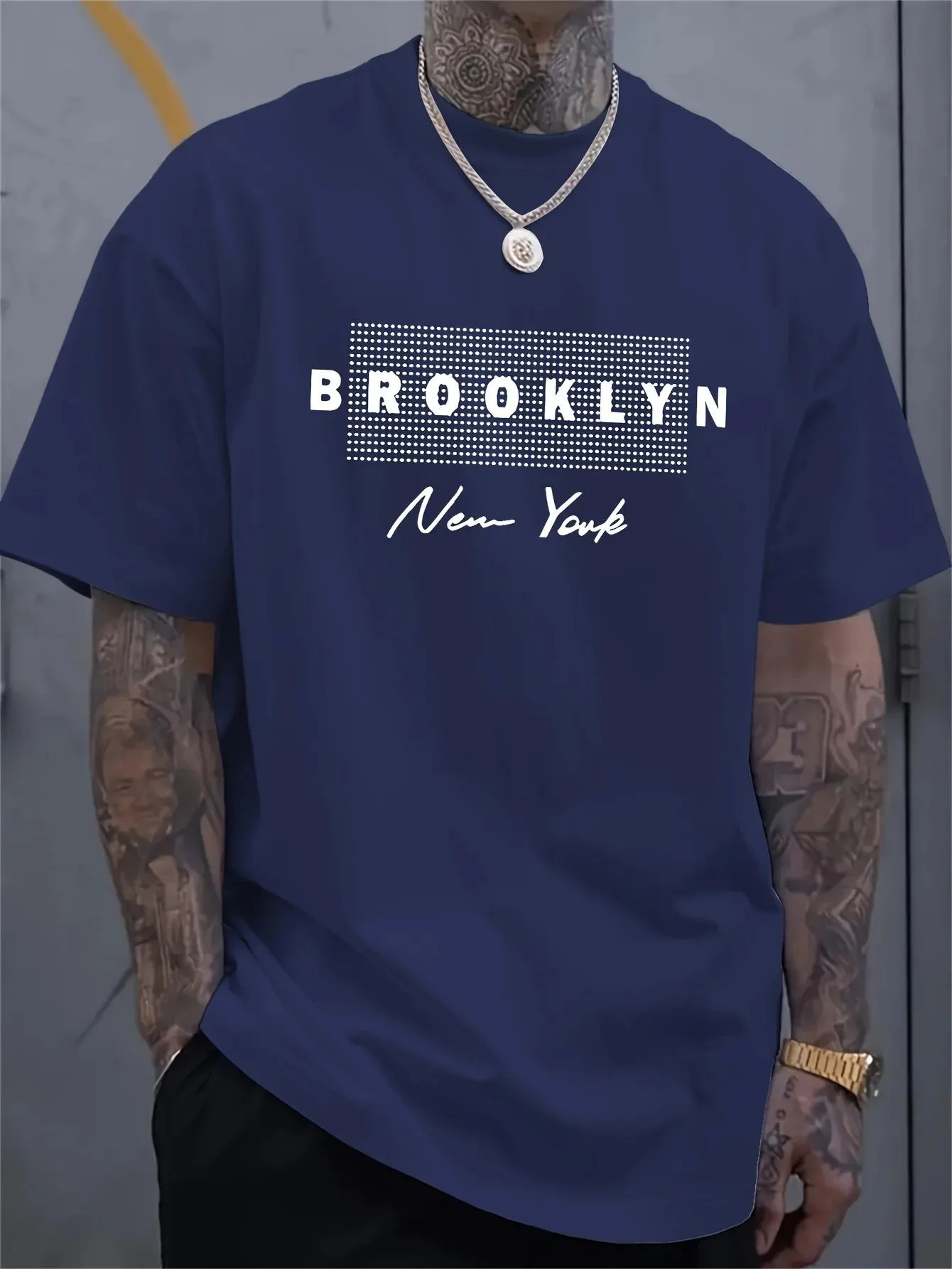 Men's New York Letter Printed  - Street Fashion Of New York 评论和价格