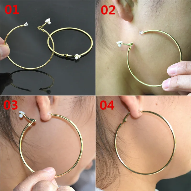 Clip on Earrings for Women No  - Street Fashion Earrings 评论和价格