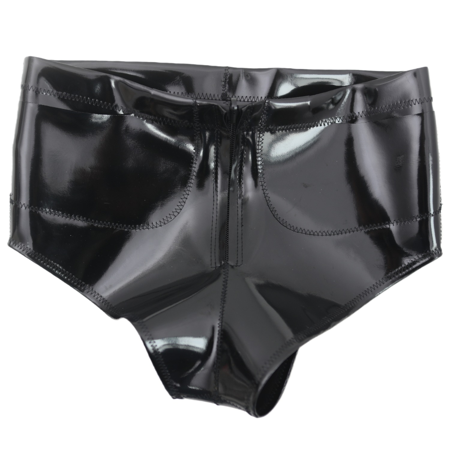 Women Men Glossy Pocket Shorts - Street Fashion Women 评论和价格