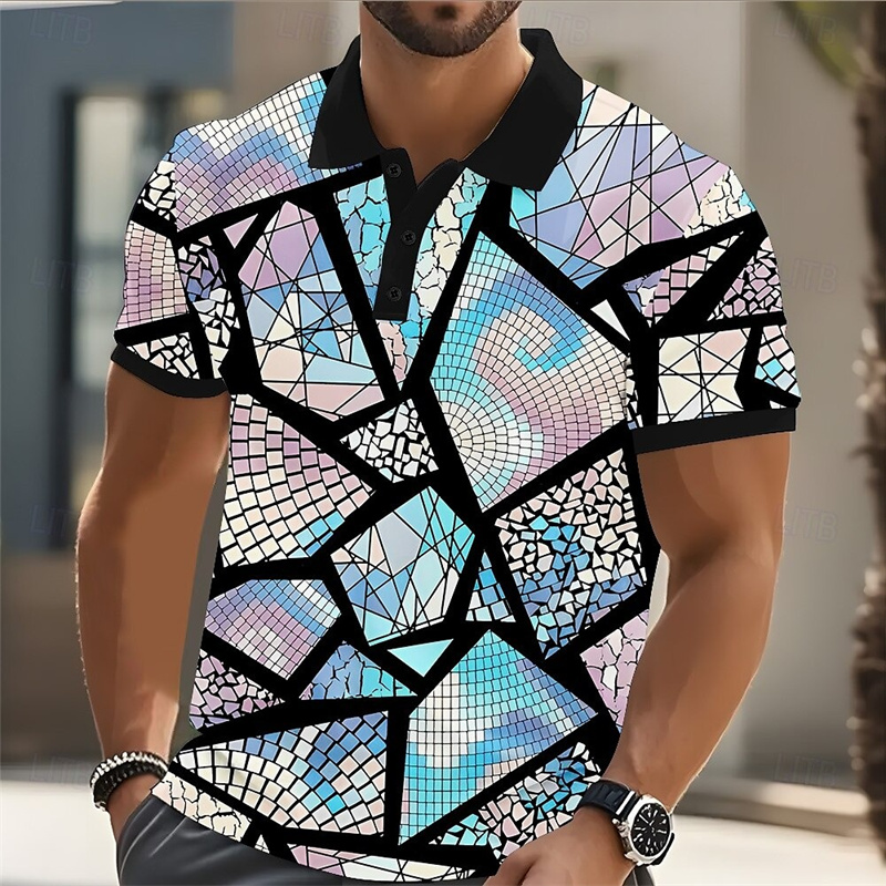 2025 Men's Polo Shirt Golf Shi - Street Fashion Men 2025 评论和价格