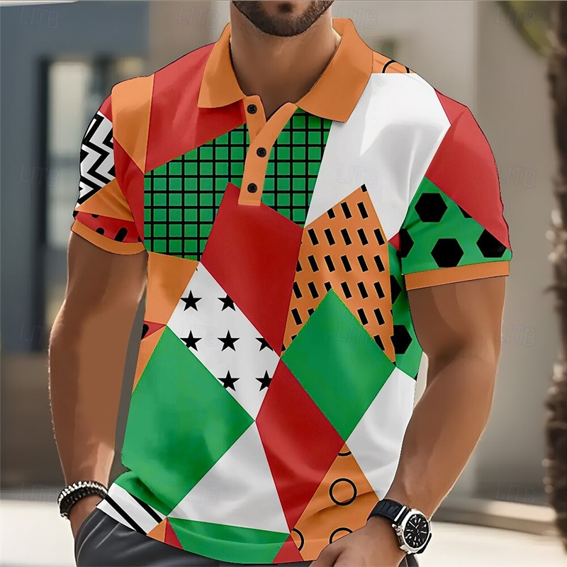 2025 Men's Polo Shirt Golf Shi - Street Fashion Men 2025 评论和价格