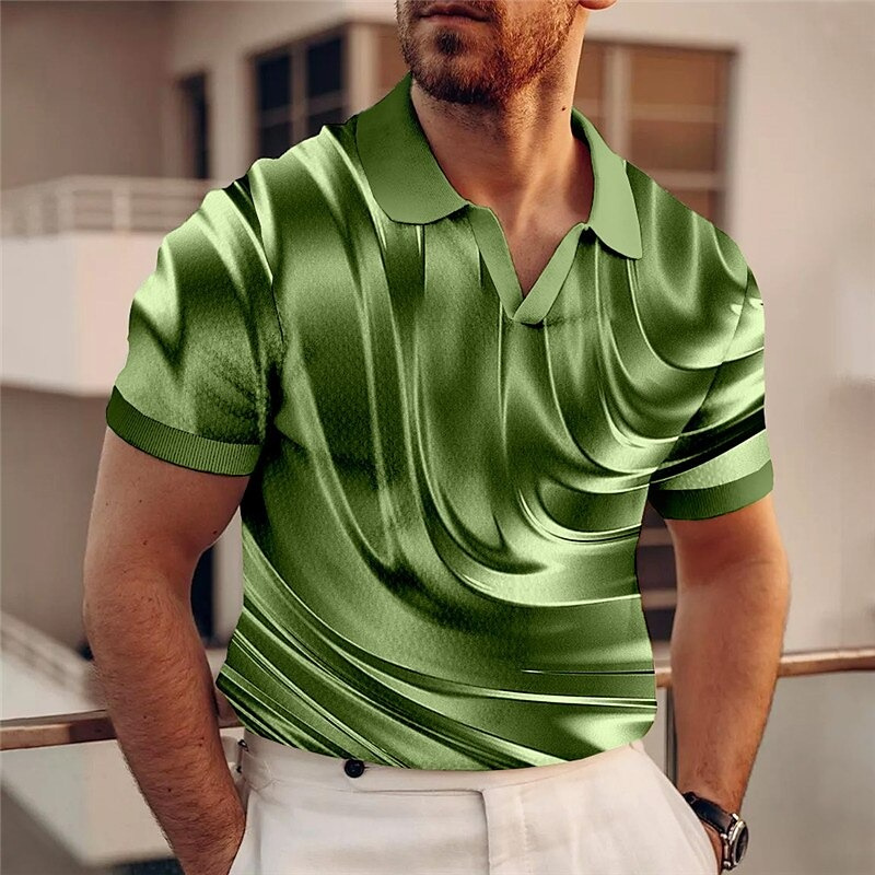 2025 Men's Polo Shirt Golf Shi - Street Fashion Men 2025 评论和价格