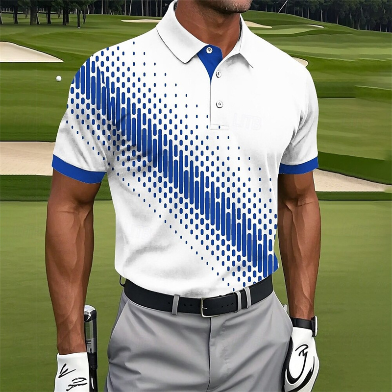 2025 Men's Polo Shirt Golf Shi - Street Fashion Men 2025 评论和价格