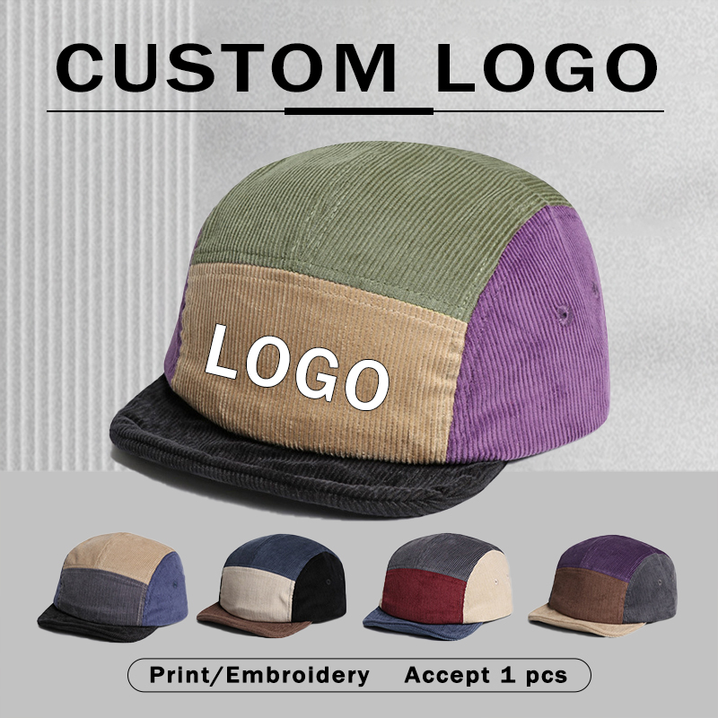 Retro Short-brimmed Corduroy B - Corduroy Cap 5 Panel 评论和价格