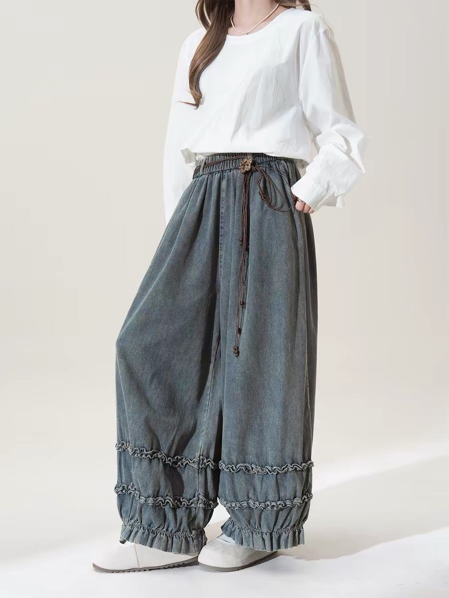 Japanese Retro Solid Color Loo - Japanese Street Fashion Female 评论和价格