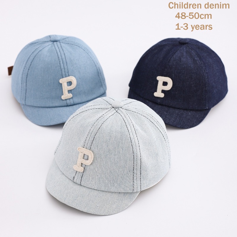 Kids Denim Baseball Cap 48-50c - Street Fashion Hats 评论和价格