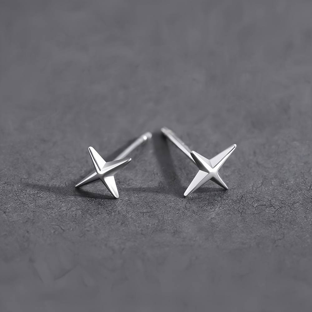 Simple Cross Stars Men Alloy S - Street Fashion Earrings 评论和价格