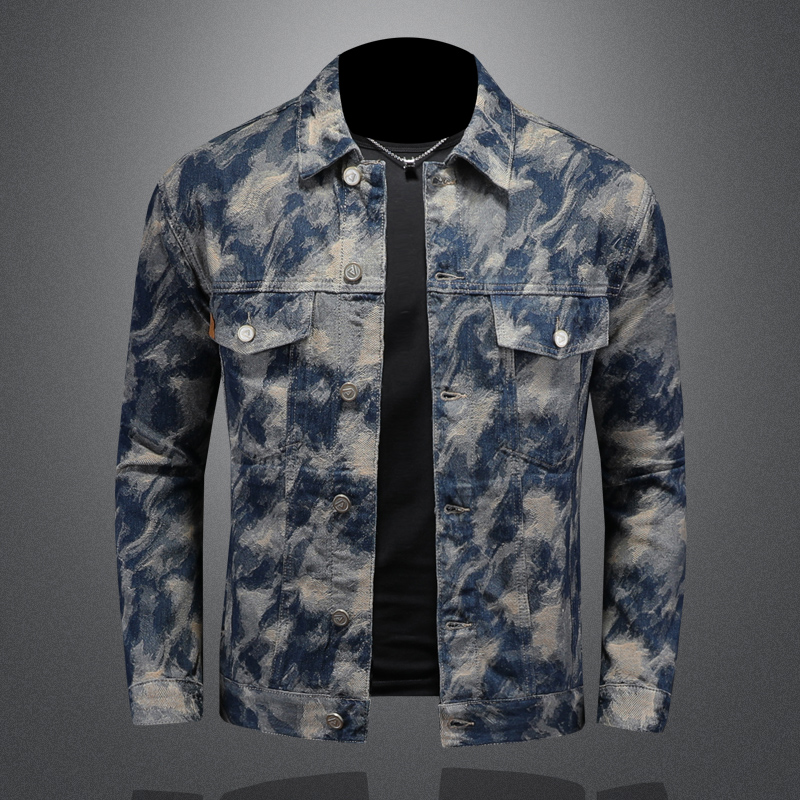2025 Spring Vintage Denim Jack - Street Fashion Men 2025 评论和价格