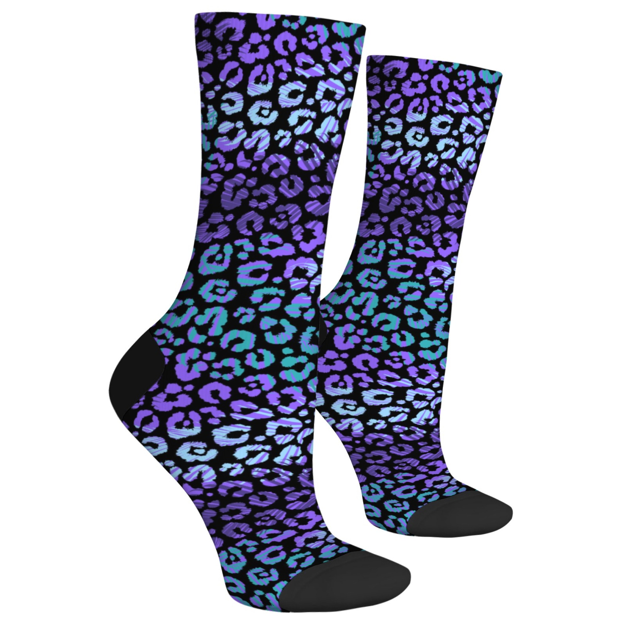 Neon Leopard Print Socks Y2K S - Street Fashion Style Youtube 评论和价格