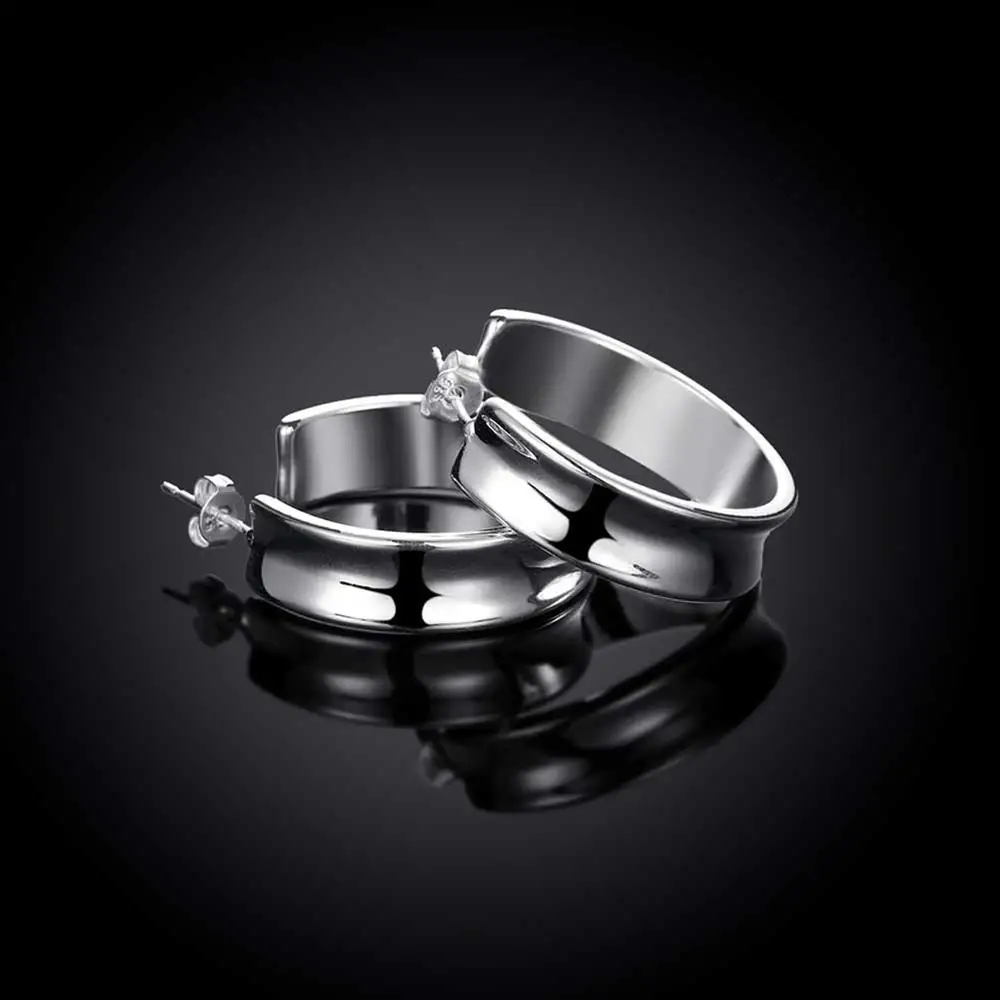 925 Sterling Silver Beautiful  - Street Fashion Earrings 评论和价格