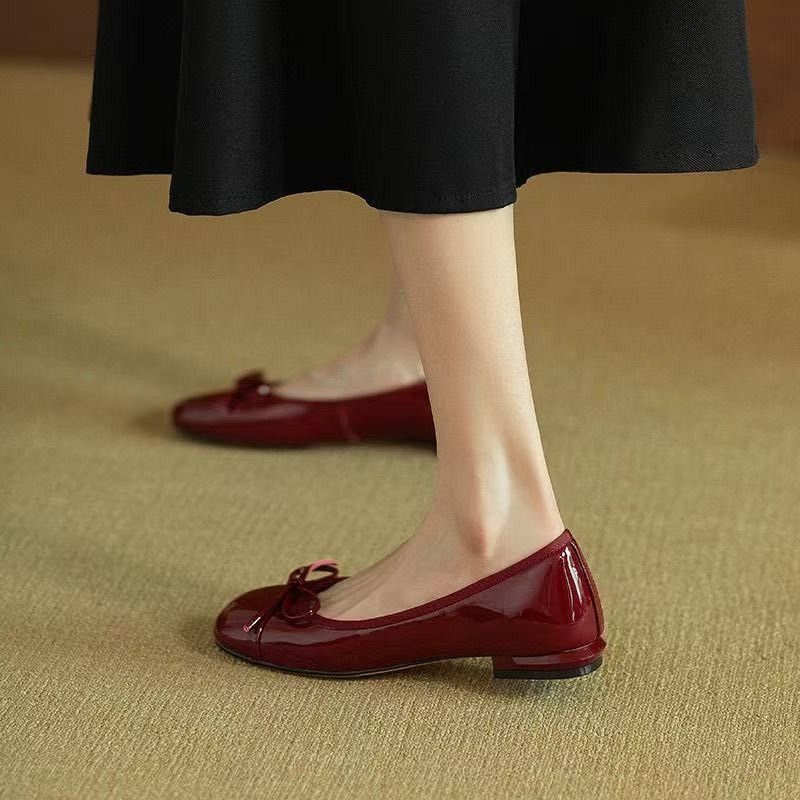 Women Retro Gentle Bowknot Fla - Street Fashion Women 评论和价格