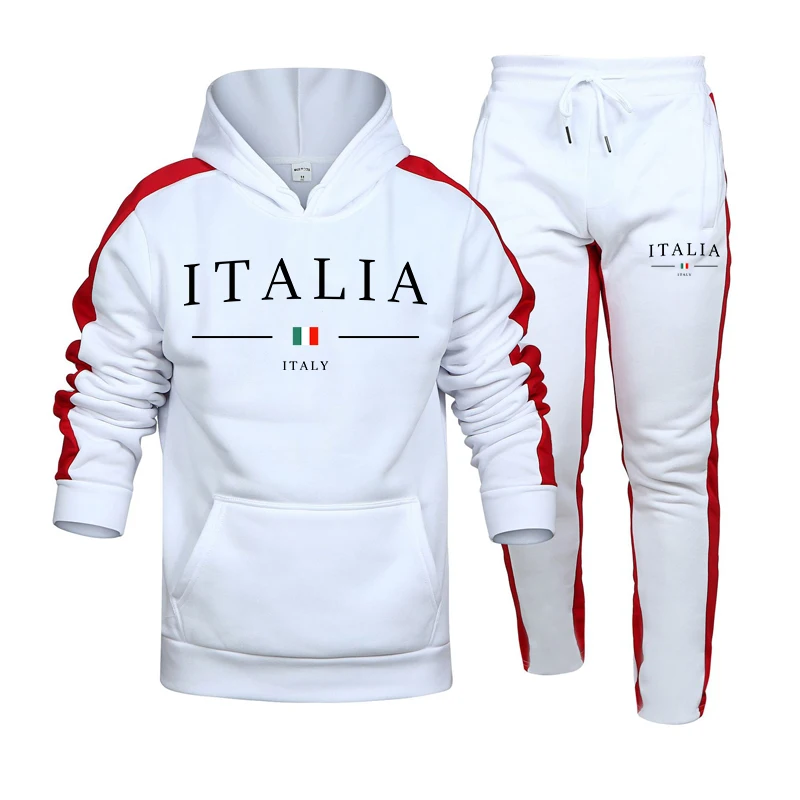 Men's Tracksuit 2 Pcs Sets Fas - Street Fashion For Man 评论和价格