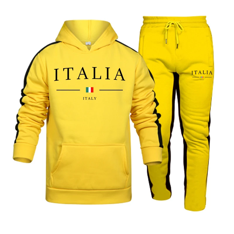 Men's Tracksuit 2 Pcs Sets Fas - Street Fashion For Man 评论和价格