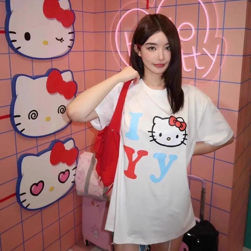 Short-Sleeved Sanrio Summer Pu - Street Fashion Us 评论和价格