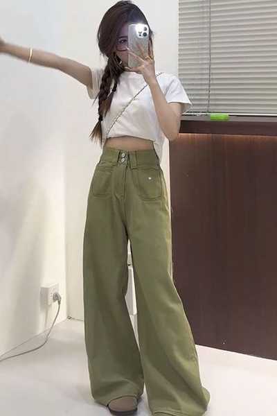 Girls Jeans Japanese Vintage C - Japanese Street Fashion Female 评论和价格