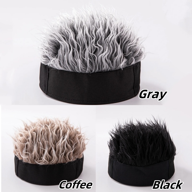 Synthetic Wig Short Hair Beani - Street Fashion Hats 评论和价格