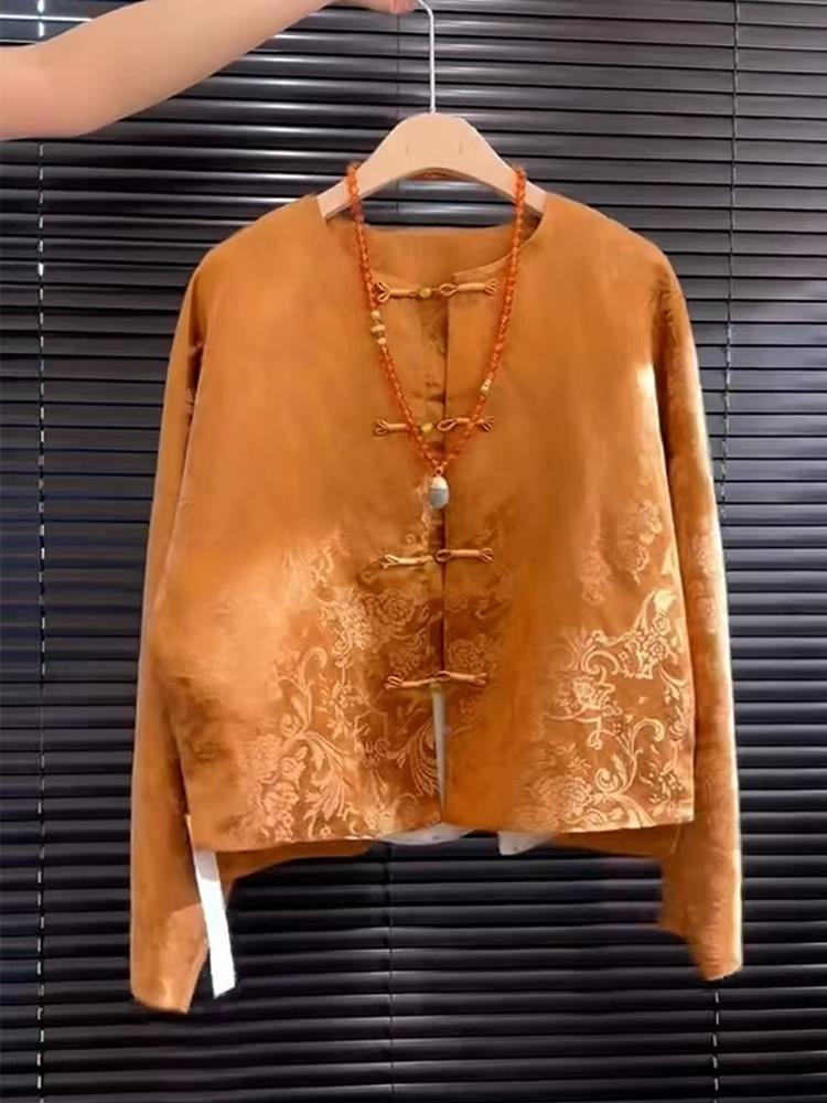 New High-End Satin Orange Flor - Street Fashion Style Youtube 评论和价格