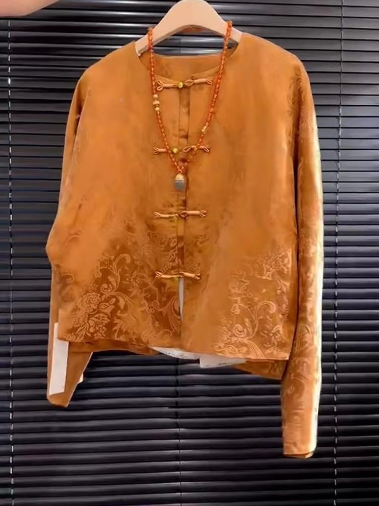 New High-End Satin Orange Flor - Street Fashion Style Youtube 评论和价格