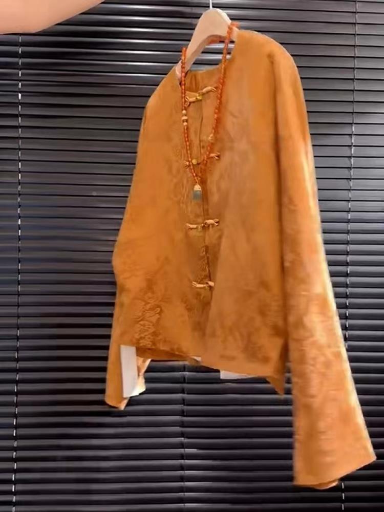 New High-End Satin Orange Flor - Street Fashion Style Youtube 评论和价格