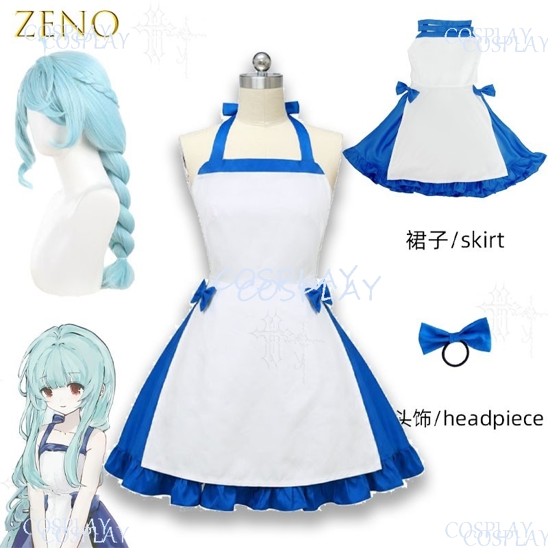 Blue Halloween Full Cosplay Ou - Japanese Street Fashion Female 评论和价格