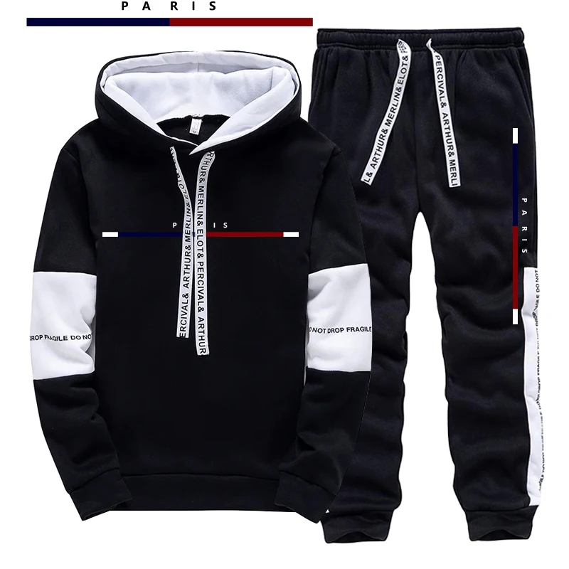 Paris Fashion Printed Men's Se - Street Fashion For Man 评论和价格